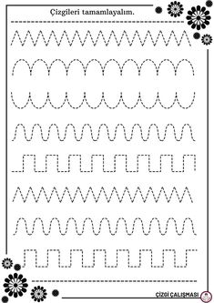 a printable worksheet for children to practice handwriting and numbers