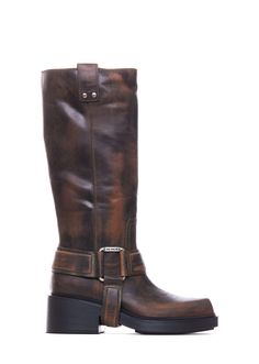 Vic Matie' brown Saddle boots, square toe, leather upper, elasticized model, lateral buckleComposition: 1005leather Upper/rubber Sole Saddle Boots, Boots Square Toe, Zegna Shoes, Saint Laurent Shoes, Sneaker Wedge, Moto Boots, Designer Sneakers, Brown Boots, Manolo Blahnik