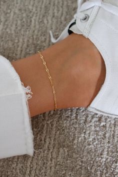 Simple Gold Anklet | Gold Dainty Anklet | Gold Ankle Bracelet | 14k Gold Filled Chain Anklet | Shimmer Chain Anklet | Minimal Gold Anklet Simple Gold Anklet, Minimal Anklet, Gold Ankle Bracelets, Minimalist Gold Jewelry, Gold Chain Anklet, Ankle Bracelets Gold, Dainty Anklet, Anklet Gold, Dainty Gold Jewelry