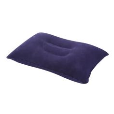 a purple pillow on a white background