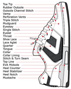 Shoe Infographic, Sneaker Branding, Footwear Drawing, Sneakers Illustration, Professional Clothing