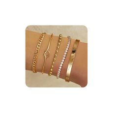 PRICES MAY VARY. ✨【5pcs Bangle Cuff Chain Bracelet Set】--Womens bracelet set contains 5 style gold bracelets: Kont Cuff Bracelet/Gold Bangle Bracelet/Gold Tennis Bracelet/Gold Beaded Bracelet/Figaro Chain Bracelet. Each bracelet can be worn separately or stack with others for a layered look. High-quality 5A cubic zircon make the bracelets set more shiny. ✨【Gold Bracelets for Women 14k Real Gold】100% won't turn your wrist green, these dainty gold bracelet for women are made of high quality materi Mandala Journal, Real Gold Bracelet, Gold Bracelets Stacked, Cuban Chain Bracelet, Dainty Gold Bracelet, Bracelet Pack, Womens Bracelet, Bracelets Beaded, Gold Bracelet Set