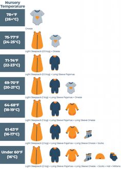 an info sheet showing the different types of clothing