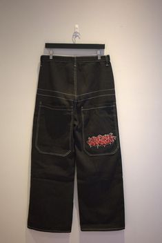 JNCO Jeans: Waist (Inches): 16 (Measured Laying Flat) Out-Seam (Inches): 42 Inseam (Inches): 29 Leg Opening (Inches): 11.5 Tag Size: 30 **All Measurements Are Taken With The Item Laying Flat On A Table - Please Refer To Measurements Before Placing An Order And Feel Free To Reach Out About Specific Measurements** FLAWS: Classic Vintage Wear/Blemishes - Please See Pictures For Any Wear/Tear - If There Are No Pictures Of Specific Flaws, The Item Is FLAWLESS Welcome To H1BERNAL VINTAGE - Your One St Black Jnco Jeans, Junco Jeans, Jnco Jeans The 90s, Black Baggy Pants, Baggy Jeans 90s, Baddie Fashion, Black Baggy Jeans, 90s Fits, Jnco Jeans