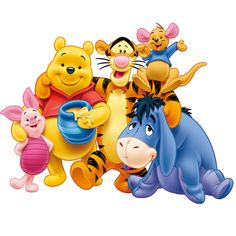 winnie the pooh, tigger, piglet and eef from winnie the pooh