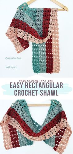 the crochet shawl pattern is easy to make