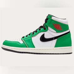 Women’s Air Jordan 1 Retro High Og ‘Lucky Green’ 2020 -Red,Green, And Black Laces Included -Perfect Condition Lucky Green, Air Jordan 1 Retro High Og, Nike Green, Air Jordan 1 Retro, Jordan 1 Retro High, Black Laces, Nike Jordan, Jordan 1, Red Green