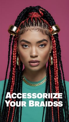 Add personality to your cornrows! Explore fun hair accessories for a unique summer look. #cornrows #braidstyles #hairaccessories Fun Hair, Add Personality, Level Up, Summer Looks