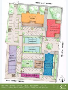 a map of the west main street parking lot