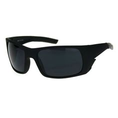 Men's narrow rectangular warparound sport biker plastic all black sunglasses. (sf412) Size: one size.  Gender: male.  Age Group: adult. Black Plastic Sports Sunglasses, Black Plastic Sunglasses For Sports, Black Rectangular Shield Sunglasses With Anti-reflective Coating, Black Rectangular Sunglasses For Outdoor Activities, All Black Sunglasses, Sport Sunglasses, Reading Sunglasses, Men Sunglasses, Wind Breaker