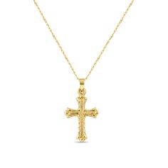 Textured Small Gold Cross Necklace 14k Yellow Gold 14k Gold Crucifix Necklace For Formal Occasions, Gold Cross Necklace, Gold Gift, Emerald Earrings, Cross Jewelry, Gold Cross, Religious Jewelry, Maze Runner, Anniversary Wedding