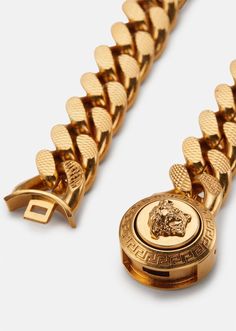 Versace Medusa Chain Bracelet for Men | US Online Store Mens Bracelet Gold Jewelry, Versace Jewelry, Gold Chain Design, Mens Gold Jewelry, Mens Gold Bracelets, Gold Chains For Men, Brass Bracelet, Expensive Jewelry, Gold Bracelet Chain