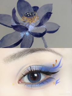 White Eye Makeup, Flower Makeup, Anime Makeup, Ethereal Makeup, Eye Makeup Designs, Dope Makeup, Fancy Makeup, Makeup Eye Looks