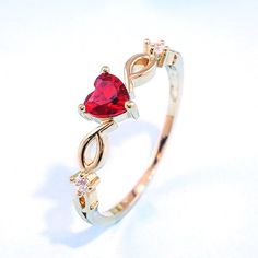 https://www.etsy.com/listing/879877258/cute-crystal-heart-rings Romantic Birthday Gifts, Romantic Birthday, Red Ring, Gift Girlfriend, Green Sky, Green Heart, Blue Gift, Birthday Gifts For Girlfriend, Zircon Ring