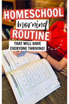 Morning Work Homeschool, Morning Homeschool Routine, Homeschool Morning Routine, Morning Routine For Homeschoolers, Prek Morning Routine, Elementary Morning Routine, Homeschool Mom Routine, Toddler Morning Menu Homeschool, Homeschool Routine Multiple Kids