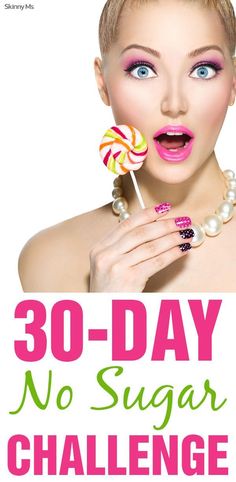 Detox with the Skinny Ms. 30-Day No Sugar Challenge! No Sugar Challenge, Sugar Challenge, Detox Challenge, No Sugar Diet, Sugar Detox, Diet Keto, No Sugar, 30 Day Challenge