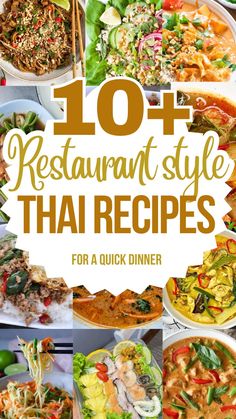 the top ten restaurant style thai dishes for a quick dinner