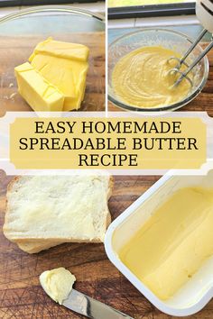 easy homemade spreadable butter recipe for bread