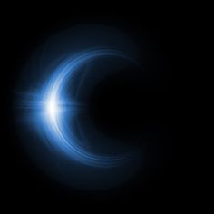 an image of a blue ring in the dark with light coming from it's center