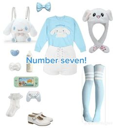 Cinnamoroll Outfit, Blue And White Outfits, Outfits Amazon, Kawaii Clothes Goth, Outfit Ideas For School, Space Outfit, Kawaii Fashion Outfits, Fashionable Outfits