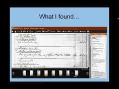 a computer screen with the words what i found and an image of a handwritten document