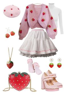 Frock Styles, Strawberry Outfit, Kawaii Outfit Ideas, Kawaii Fashion Outfits, Pink Outfits, Really Cute Outfits, Kawaii Clothes, Sweet Style, Character Outfits