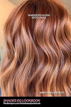 Copper Blonde Hair, Redken Hair Color, Shades Of Red Hair, Redken Hair Products, Redken Shades, Hair Toner, Hair Color Formulas, Ginger Hair Color