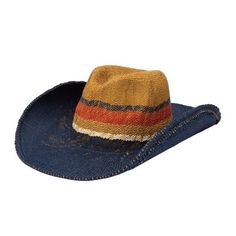 PAPER STRIPED COWBOY W/ WIRED BRIM UPF 50 Upf 50, Sun Hats, Women's Accessories, San Diego, Caps Hats, Cowboy, Accessories Hats, Mens Outfits, Hats