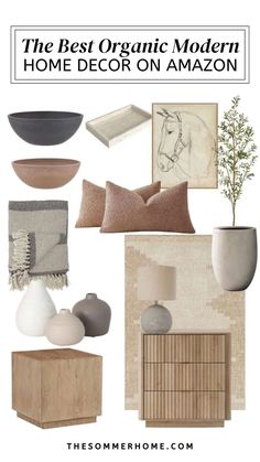 the best organic modern home decor on amazon