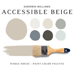 the paint color palette for sheryln williams's accessible beige