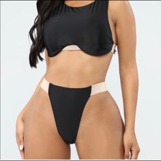 Just Purchased! Loved It, But Could Tell Wouldn’t Fit. Gorgeous High Waist, Cheeky Bathing Suit - Tags Still On Protective Liner Still In Tact As Well. Bathing Suits, High Waist, Yellow Fashion, Cheeky Bikinis, Bathing Suit, Womens Swim, Fashion Nova, High Waisted, Tags