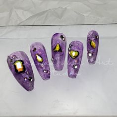 Purple jelly nails Douyin Jelly Nails, Purple Jelly Nails, Jelly Nails, Mani Pedi, Jelly, Nails, Purple