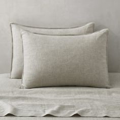 PRICES MAY VARY. Includes: 2 Pillowcases (Insert not includes). Standard Size: 20'' x 26'', King Size Pillow Cases: 20'' x 36'', Euro Sham: 26'' x 26'' Linen Pillowcase: Made from 100% pure French linen, originated from Normandy-France. Our linen sham designed the opening at the central of back, effectively prevent pillow fall out. Pillowcases with double-stitching edge and fine sewing, more durable for long lasting. Linen the more you wash, the softer it will be. Linen fabric feature that pillo Ruffle Pillow, Satin Pillow, King Size Pillows, Satin Pillowcase, King Pillows, Garden Bedding, Linen Pillow Cases, Organic Linens, French Linen