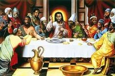 the last supper is depicted in this painting