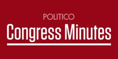 the words congress minutes are shown in white on a red background with an image of a man