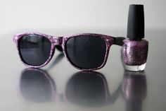 Polished Sunglasses Festival Survival Kit, Sparkly Nail Polish, Mod Podge Projects, Unicorn Store, Diy Festival, General Ideas, Clear Nail Polish, Diy Rhinestone