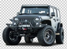 a black jeep parked on top of a white background png clipart free for commercial use