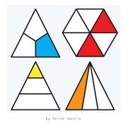 the book cover shows four different shapes and colors, including one in red, yellow, blue