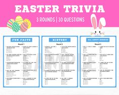 an easter trivia for kids to use