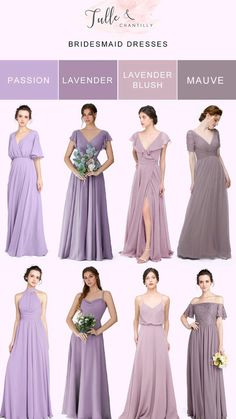 Bridesmaid Purple Dresses, Aesthetic Lavender, Plum Bridesmaid, Mauve Bridesmaid Dress, Plum Bridesmaid Dresses, Glitter Rose Gold, Purple Bridesmaid, Romantic Garden Wedding, Garden Weddings