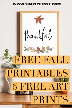 the free printables for this fall art project are perfect to use in your home