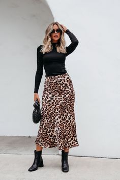 Brown Leopard Print Pencil Skirt | Pre Order - Magnolia Boutique Leopard Print Skirt Outfit, Leopard Skirt Outfit, Printed Skirt Outfit, Leopard Print Pencil Skirt, Revival Clothing, Cheetah Skirt, Leather Skirt Outfit, Gameday Dress, Pencil Silhouette