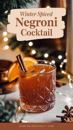 "Warm up your winter gatherings with this Winter Spiced Negroni Cocktail recipe! Perfect for holiday celebrations, this twist on the classic Negroni combines Beefeater Gin, Campari, and festive spices. Ideal for big batch Christmas cocktails, it’s a must-try alongside your favorite mulled wine. Discover the best cocktail recipes and elevate your drink menu with this deliciously spiced twist. Perfect for Christmas cocktails, this recipe is sure to impress your guests! " Big Batch Christmas Cocktails, Negroni Cocktail Recipe, Beefeater Gin, Warm Cocktails, Negroni Recipe, Negroni Cocktail, Punch Cocktails