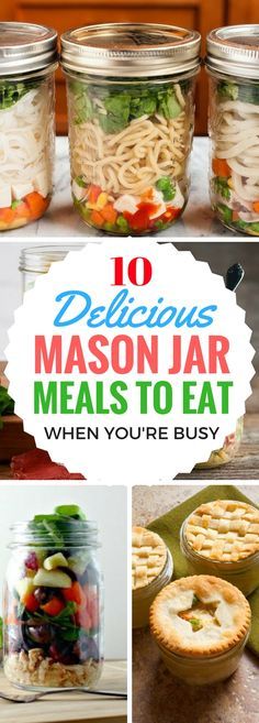 mason jar meals to eat when you're busy