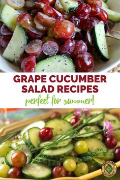 grape cucumber salad recipe is perfect for summer