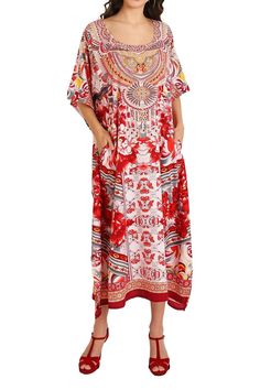 PRICES MAY VARY. Fashionable Essentials for Sun-Kissed Adventures: Our Red kaftans dresses for women are perfect for sun protection at the beach or poolside lounging, offering a chic and trendy look. Versatile Kaftan Maxi Dresses: Transition effortlessly from day to night with our maxi kaftans featuring elegant Batwing sleeves, perfect for everything from casual summer outings to sophisticated evening events. Size Inclusivity: Offering a wide range of sizes from S to 3XL, our plus size kaftans e Kaftan Dresses For Women, Size Inclusivity, Kaftans Dresses, Moroccan Kaftan Dress, Kaftan Design, Beach Coverups, Kaftan Dresses, Dubai Style, Moroccan Kaftan