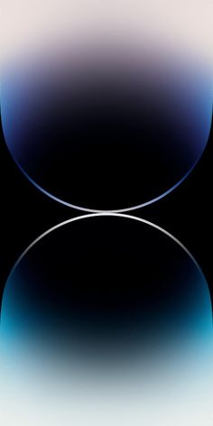 an abstract blue and white background with curved lines in the center, on a black surface