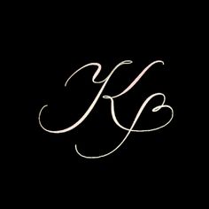 the letter k is made up of two letters and has been drawn in white ink