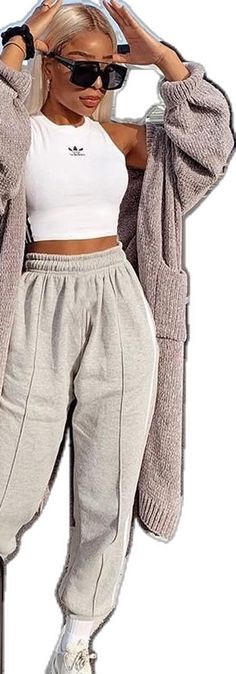 White Sporty Loungewear Bottoms, White Joggers With Ribbed Waistband For Sports, Sporty Ankle-length Activewear Pants With Ribbed Waistband, White Leisure Joggers With Ribbed Waistband, Breathable Gray Joggers, Sportswear, Pants Loose, Athletic Pants, Pants Color, Track Pants