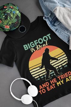 Bigfoot Shirt Bigfoot is Real and He Tried to Eat My Ass - Etsy India